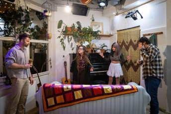 VENUŠE - A. Mašura, Z. Černá, E. Ventrubová, O. Kokorský; foto: Mona Buryová